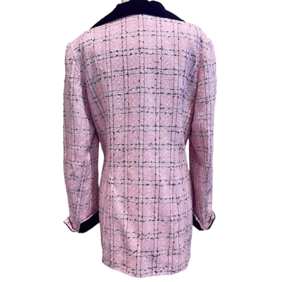 ✨Stunning PRESTIGE Elegance Paris Pink Wool Boucle Tweed Jacket Coat Blazer - Picture 5 of 16